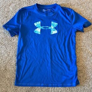 Under Armour Boys Royal Blue Tee